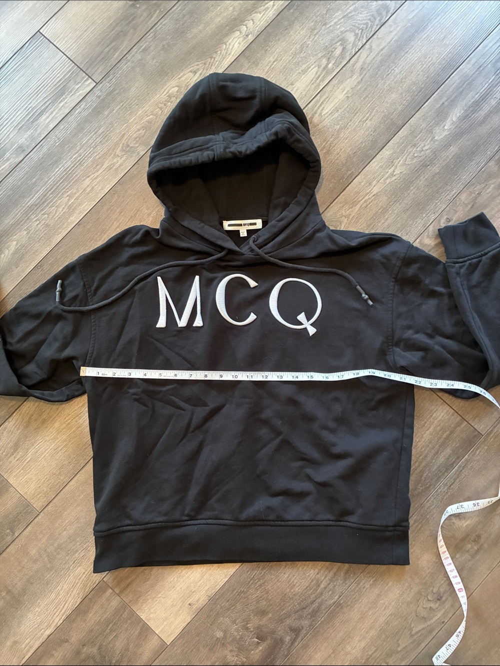 Alexander McQueen Black MCQ Logo Crewneck Hoodie